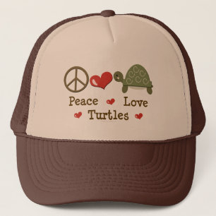Boné Chapéu das tartarugas do amor da paz