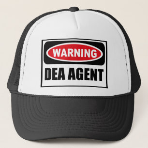 Boné Chapéu de advertência do AGENTE de DEA