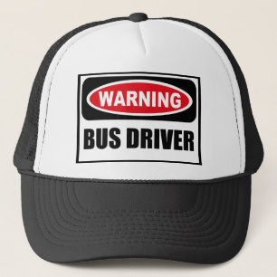 Boné Chapéu de advertência do CONDUTOR DE AUTOCARRO