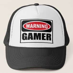 Boné Chapéu de advertência do GAMER