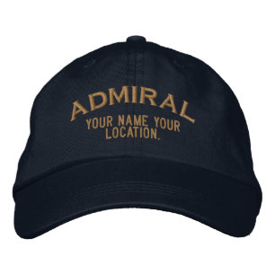 Boné Chapéu de Almirante Marítimo Personalizado