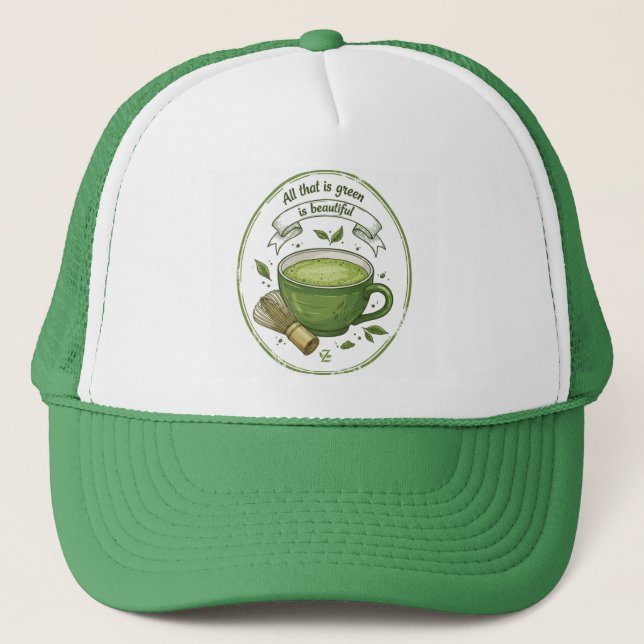 Boné Chapéu de Amante de Matcha (Frente)