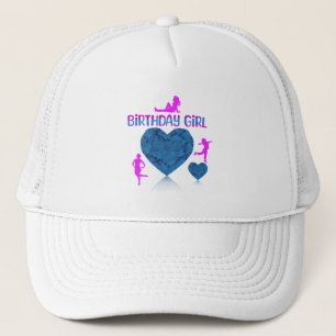 Boné Chapéu de aniversariante rosa e azul
