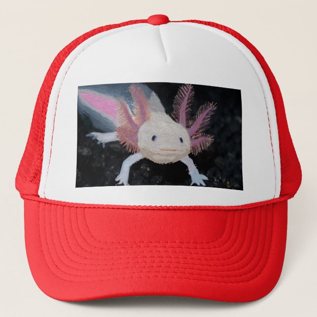 Boné chapéu de axolotl fofo (Frente)