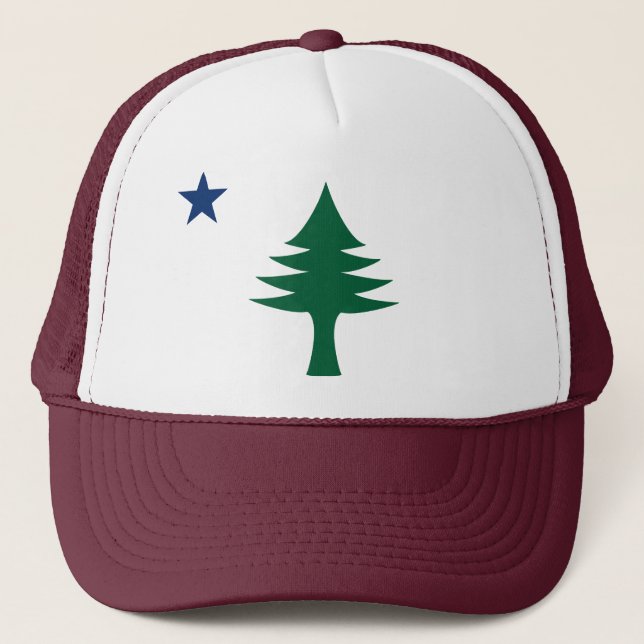 Boné Chapéu de Bandeira do Maine de 1901 (Frente)