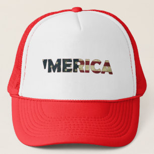Boné Chapéu de Bandeira Vintage Americana 'MERCIA