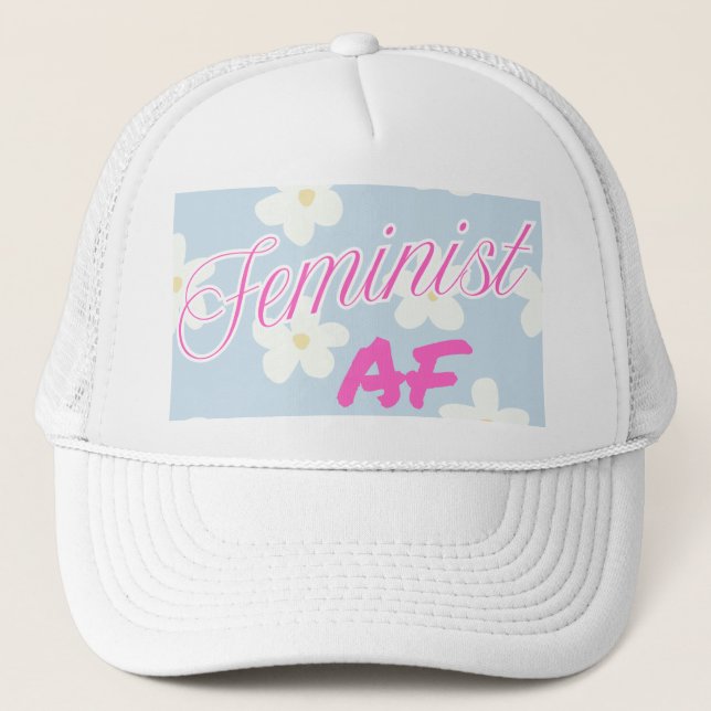 Boné Chapéu de baseball AF feminista (Frente)