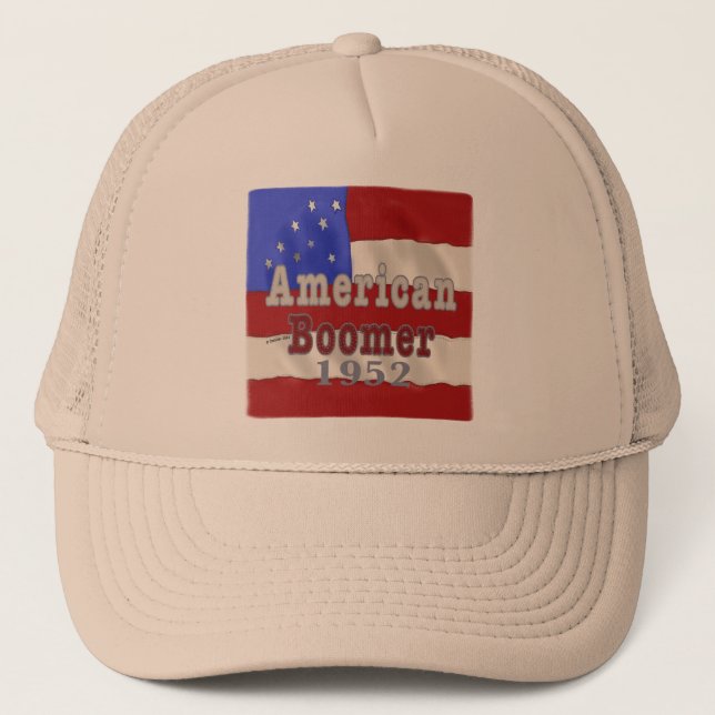 Boné Chapéu de Bebê de Aniversário de 1952 (Frente)