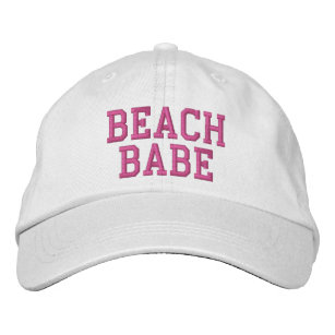Boné chapéu de bebê de praia rosa