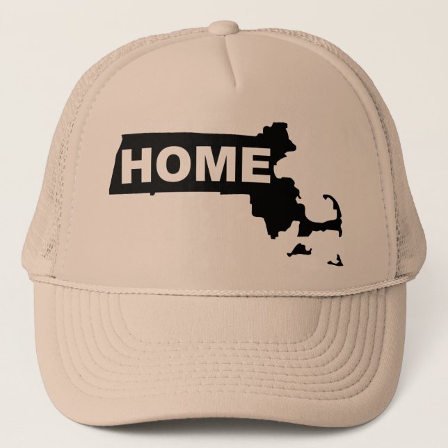 Boné Chapéu de Beisebol de Massachusetts Casa Fora de C (Frente)