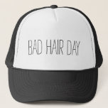 Boné Chapéu de cabelo ruim<br><div class="desc">chapéus de caminhoneiro para dias ruins</div>