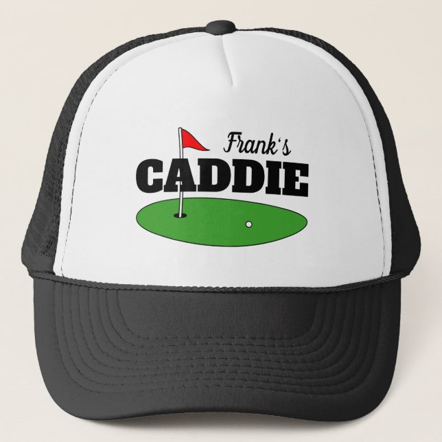 Boné Chapéu de caddie de golfe personalizado com nome d (Frente)