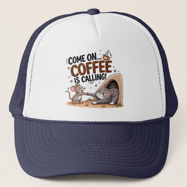 Boné Chapéu de Café Engraçado para Amantes de Café (Frente)