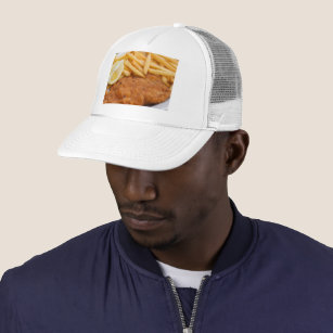 Boné chapéu de caminhão de bife e batatas fritas