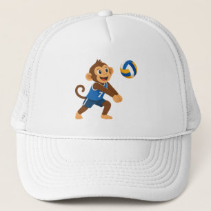 Boné Chapéu de Caminhoneiro Atleta de Volei Macaco Engr
