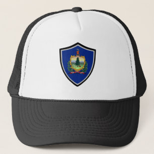 Boné Chapéu de caminhoneiro da bandeira Vermont