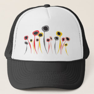 Boné Chapéu de Caminhoneiro das Flores Retro