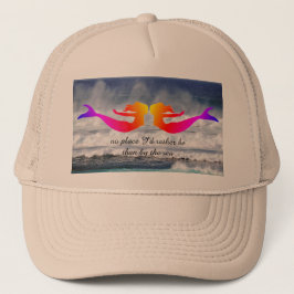 Boné Chapéu de caminhoneiro de fantasia de sereia