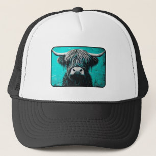 Boné Chapéu De Caminhoneiro De Vaca Em Highland, Hat De