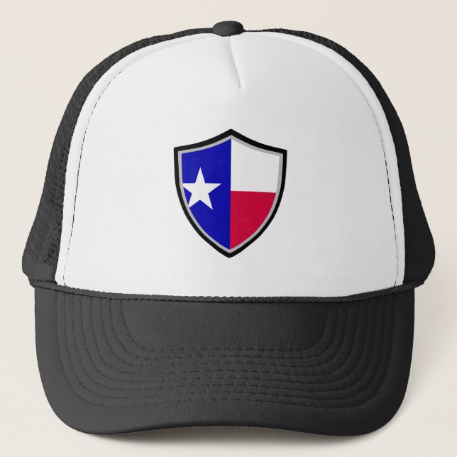 Boné Chapéu de caminhoneiro do Texas flag (Frente)