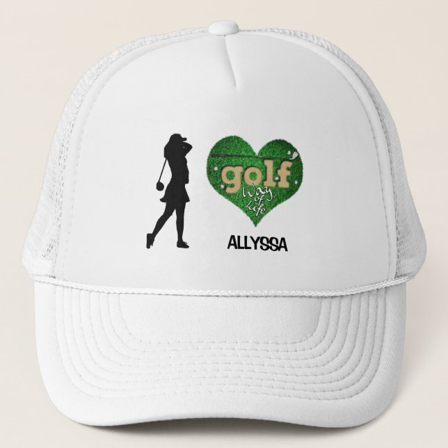 Boné Chapéu de Caminhoneiro GOLF Silhouette Personaliza (Frente)