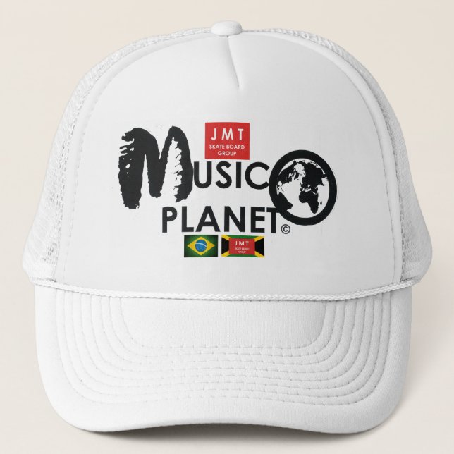 Boné Chapéu de Caminhoneiro MUSIC PLANET (Frente)