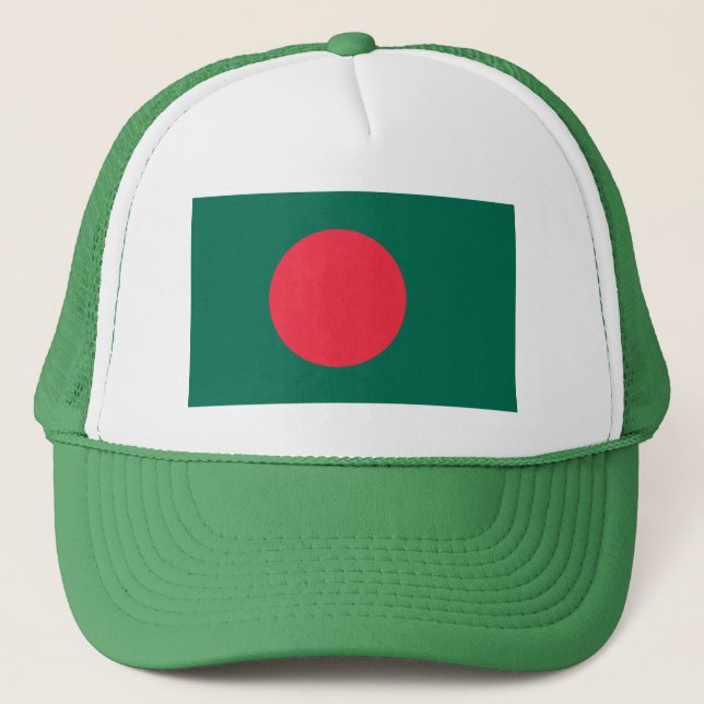 Boné Chapéu de Caminhoneiro Patriótico de Bangladesh (Frente)