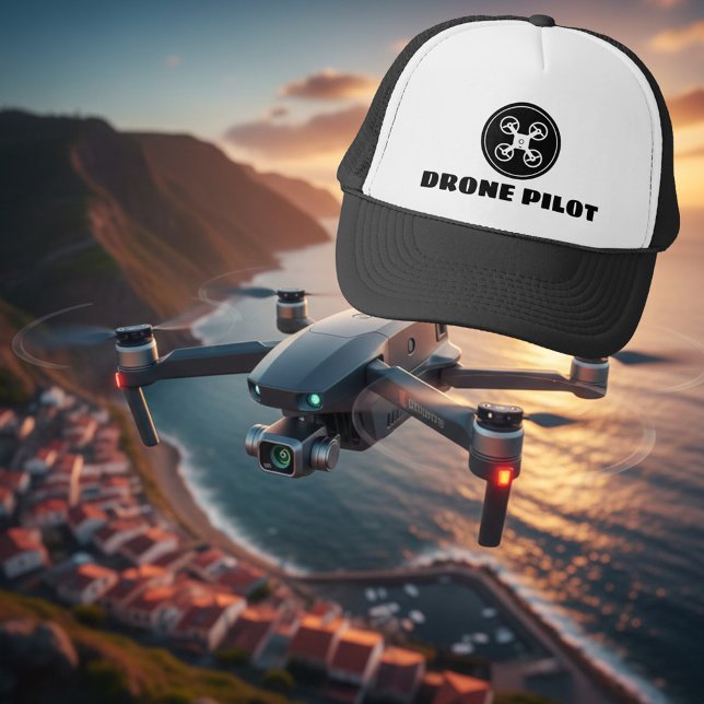 Boné Chapéu de caminhoneiro piloto de drone (drone pilot hat)