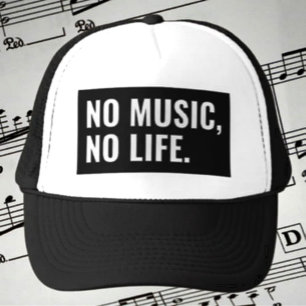 Boné Chapéu de Caminhoneiro Sem Música Sem Vida