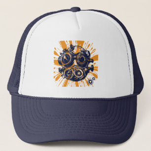 Boné Chapéu de Caminhoneiro Steampunk – Estilo Industri