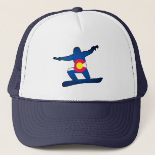 Boné Chapéu de camionista da bandeira do Colorado
