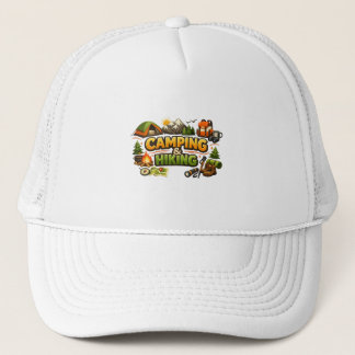Boné / chapéu de camionista de espuma para camping