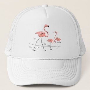 Boné Chapéu de camionista do grupo Flamingos Stars Tri