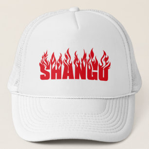 Boné Chapéu de camionista Shango, todo branco
