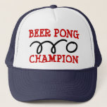 Boné Chapéu de campeão de cerveja pong<br><div class="desc">Chapéu de campeão de cerveja pong</div>