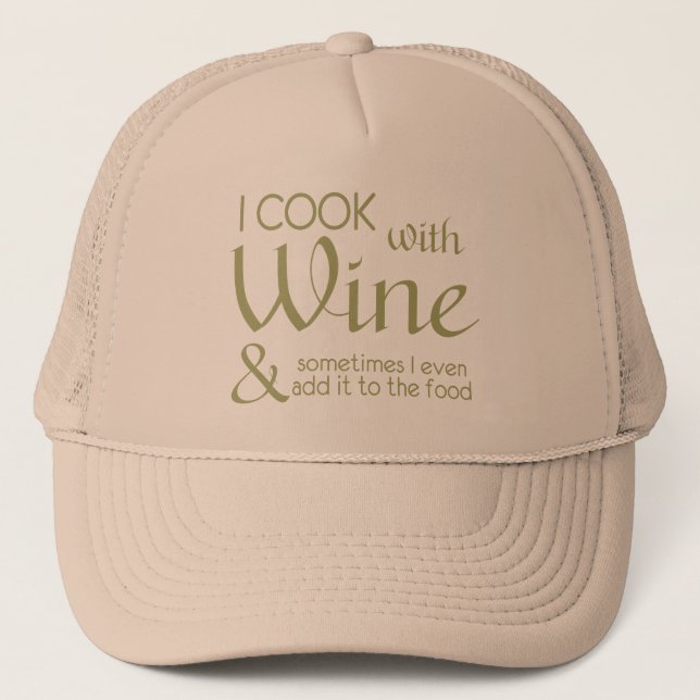 Boné Chapéu de Citação de Vinho (Frente)