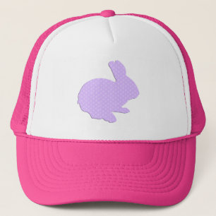 Boné Chapéu de Coelho de Páscoa com Silhueta de Bolinha