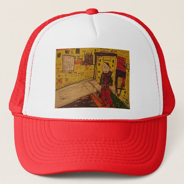 Boné chapéu de desenho de ala mental (Frente)