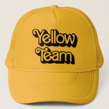 Chapéu de Equipe Amarelo da Guerra de Cores