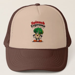 Boné Chapéu de Espresso de Espinafre