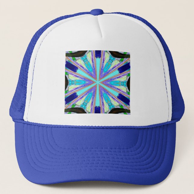 Boné chapéu de estrela azul de seis lados (Frente)