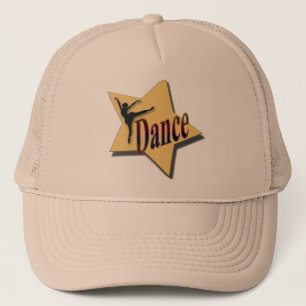 Boné chapéu de estrela da dança com dançarina