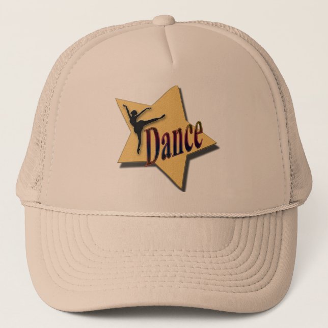 Boné chapéu de estrela da dança com dançarina (Frente)