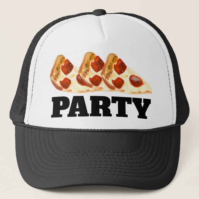 BONÉ CHAPÉU DE FESTA DE PIZZA (Frente)