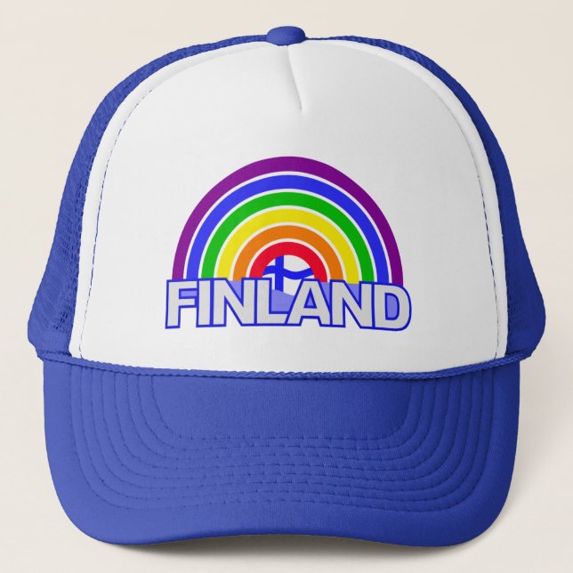 Boné Chapéu de Finlandia do arco-íris (Frente)