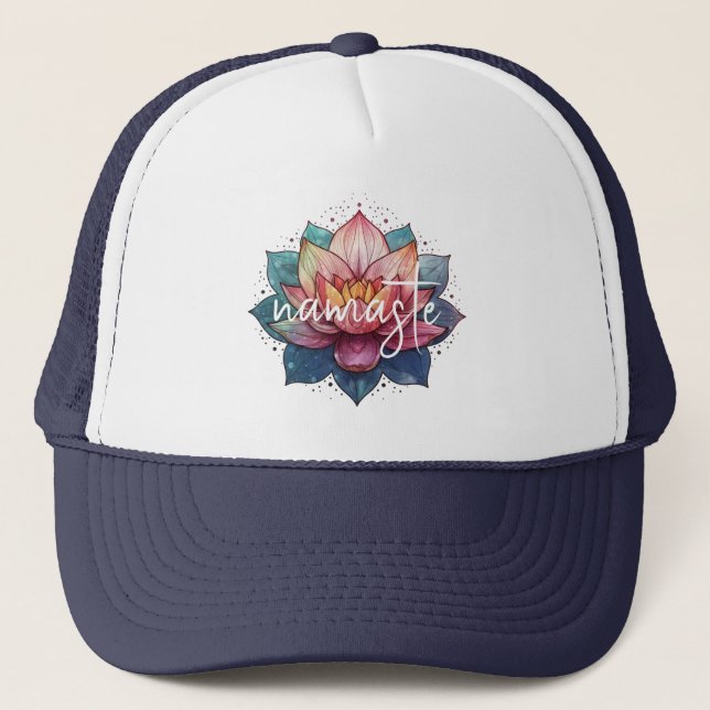 Boné Chapéu de flor Namaste lotus (Frente)