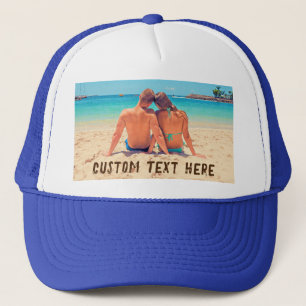 Boné Chapéu de Foto Personalizado com Suas Fotos e Text