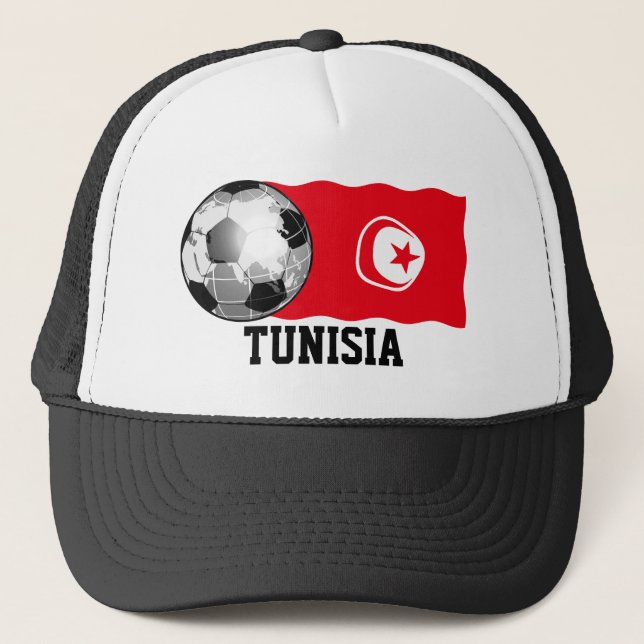 Boné Chapéu de Futebol da Tunísia (Frente)