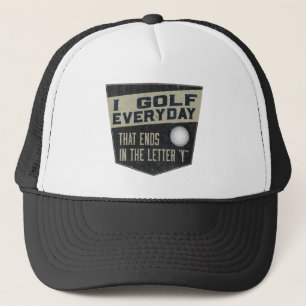 Boné Chapéu de Golfe Engraçado - Eu jogo golfe todos os