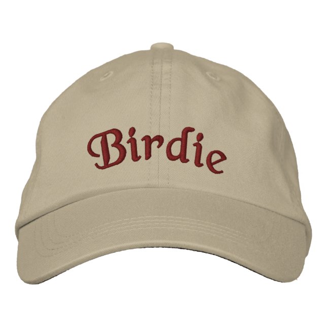 Boné Chapéu de Golfe Personalizado - Birdie Bordado Per (Frente)